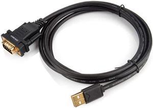 USB to RS232, OIKWAN USB to Serial Adapter with FTDI Chipset,USB 2.0 to Male DB9 Serial Cable for Windows 10, 8, 7, Vista, XP, 2000, Linux and Mac OS(6ft)