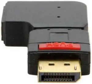 FVH Right Angled 90 Degree DisplayPort Male to Female Extension Adapter Standard DP 4K DP-086-RI