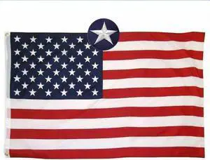 American Flag 5x8 ft Heavy Duty US Premium Flag Embroidered Stars Nylon Outdoors Sewn Stripes Fade Resistance Brass Grommets All Weather UV Protection Outdoor USA Flag