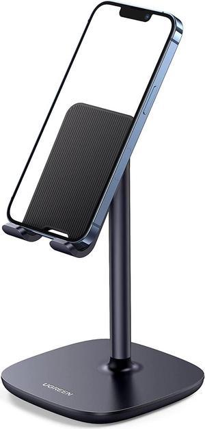 UGREEN Phone Stand Cell Phone Holder Desk Compatible for iPhone 13 12 Pro Max 11 SE XS XR 8 Plus 6 7 Cellphone Stand Office Adjustable Mobile Phone Holder Black