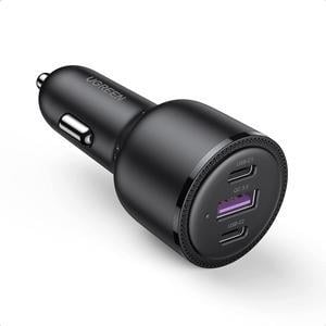 UGREEN USB C Car Charger Fast Charging 69W - Type C Car Phone Charger PD 60W/20W, Car Charger Adapter SCP 22.5W QC 18W Comaptible with iPhone 13/12/11/iPad/MackBook, Pixel 5/4a, Galaxy S21/S20