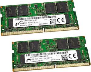 MICRON 16GB 2X8GB DDR4 2133MHZ PC4-17000 RAM 2-Piece KIT MTA16ATF1G64HZ-2G1B1