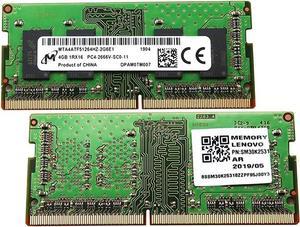 MICRON 8GB 2X4GB DDR4 PC4-21300 2666MHZ 260-PIN Memory KIT MTA4ATF51264HZ-2G6E1