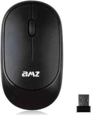 Wireless Mouse, 2.4G Portable USB Wireless Mouse Computer Mice, Wireless Mouse Rechargeable Slim, 1200DPI Office and Home Cordless Mice for Laptop Mac PC Computer Windows XP/Vista /7/8/10 (Black)