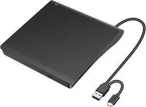 External CD/DVD Drive for Laptop, HYRIPE Ultra Slim USB 3.0 Type-C DVD Player Portable CD +/-RW Disk Drive CD ROM Burner Reader Compatible with Laptop Desktop PC Windows MacBook Mac Linux Mac OS External CD/DVD Drive for Laptop, HYRIPE Ultra Slim USB 3.0 Type-C DVD Player Portable CD +/-RW Disk Drive CD ROM Burner Reader Compatible with Laptop Desktop PC Windows MacBook Mac Linux Mac OS
