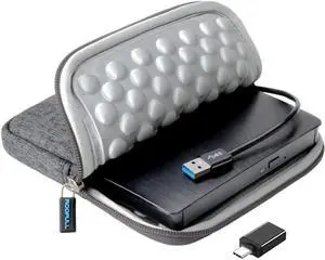 External CD DVD +/-RW Drive USB 3.0 Type-C Portable CD ROM DVD Optical Drive Burner Reader Writer Player with Protective Storage Carrying Case for Windows 11/10 Laptop PC, Mac MacBook Pro/ Air External CD DVD +/-RW Drive USB 3.0 Type-C Portable CD ROM DVD Optical Drive Burner Reader Writer Player with Protective Storage Carrying Case for Windows 11/10 Laptop PC, Mac MacBook Pro/ Air