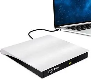 External DVD Drive, USB 3.0 Portable CD/DVD-RW Drive/ DVD Player for Laptop CD ROM Burner Compatible with Laptop Desktop PC Windows Linux OS Apple Mac White External DVD Drive, USB 3.0 Portable CD/DVD-RW Drive/ DVD Player for Laptop CD ROM Burner Compatible with Laptop Desktop PC Windows Linux OS Apple Mac White