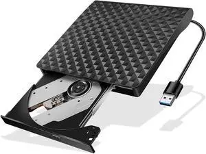 External DVD Drive, USB 3.0 CD Burner CD/DVD +/-RW Optical Drive, Slim Portable DVD CD ROM Rewriter Writer Duplicator for Laptop Desktop PC Windows 10/8/7 MacBook Mac Linux OS External DVD Drive, USB 3.0 CD Burner CD/DVD +/-RW Optical Drive, Slim Portable DVD CD ROM Rewriter Writer Duplicator for Laptop Desktop PC Windows 10/8/7 MacBook Mac Linux OS