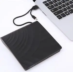 Yaeonku External CD DVD Drive, USB 3.0 Type-C Portable CD DVD +/-RW Drive, DVD/CD ROM Rewriter Burner, Compatible with Laptop PC Windows Linux Mac OS Yaeonku External CD DVD Drive, USB 3.0 Type-C Portable CD DVD +/-RW Drive, DVD/CD ROM Rewriter Burner, Compatible with Laptop PC Windows Linux Mac OS