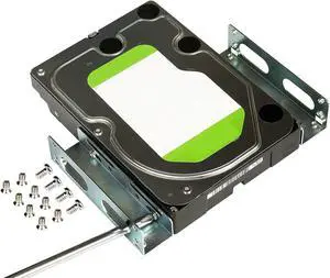HDD Hard Drive Metal Mounting Bracket Adapter, Convert Any 3.5 in HDD Into One 5.25 in Drive Bay1x3.5 to 5.25 in HDD Hard Drive Metal Mounting Bracket Adapter, Convert Any 3.5 in HDD Into One 5.25 in Drive Bay1x3.5 to 5.25 in