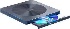 External Blu ray Drive BD Player Read/Write Portable Blu-ray Drive Burner USB 3.0 and Type-C DVD Burner 3D Bluray Drive Compatible with/Win10/ Mac OS External blu-ray Drives blu ray Burner