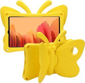 Fire HD 10 Kids Tablet 101 11th Gen Pretty Butterfly Case for Kids Girl EVA Foam Full Cover Sturdy Fire HD 10 Case with Stand Pencil Holder Shockproof Rugged Case for Fire HD 10 Tablet Yellow