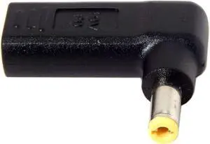 USB 3.1 Type C USB-C to DC 20V 5.5mm 2.5mm Adapter Emulator Trigger 90 Degree Angled (5.5x2.5MM)