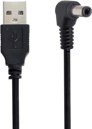 USB 2.0 Type A Male to 5.5 x 2.5mm DC 5V Power Plug Barrel Connector Charge Cable 80cm