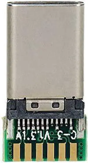 DIY 24pin USB 3.1 Type C USB-C Male Plug Connector SMT Type with PC Board