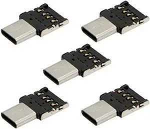 5pcs/lot Ultra Mini Type-C USB-C to USB 2.0 OTG Adapter for Phone Tablet & Cable & Flash Disk