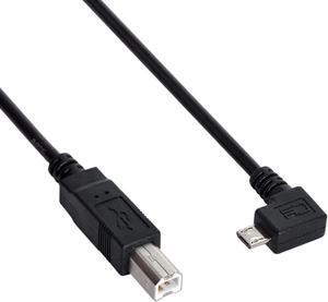 30cm 90 Degree Right Angled Micro USB OTG to Standard B Type Printer Scanner Hard Disk Cable Micro USB 5pin 2.0 Host to Standard USB-B Device