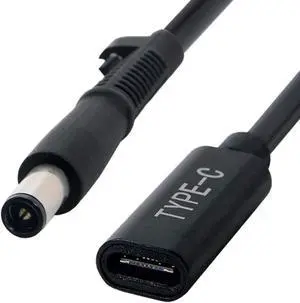 USB-C Type C Female Input to DC 7.4x5.0mm Cable fit for Laptop DC 19.5V USB-C Type C Female Input to DC 7.4x5.0mm Cable fit for Laptop DC 19.5V