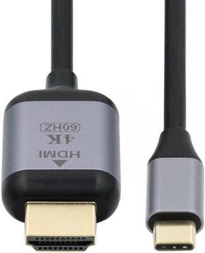 USB C to HDMI Adapter 4K@60HZ for Monitor Laptop HDMI to USB C USB3.1 Type-C to HDMI Cable 1.8m