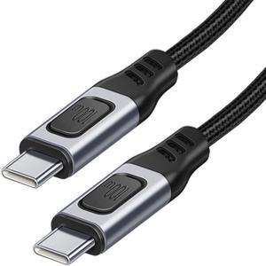 USB-C Type-C Male to USB-C Male USB 2.0 Version Data Cable Support E-Marker PD 100W for Laptop & Phone 1.0M