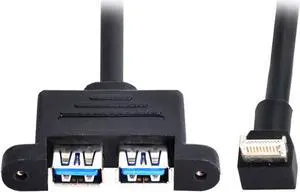 USB 3.0 Header Extension Cable USB 3.0 Female Panel Mount to USB 3.1 Header Cable USB Header to USB Port