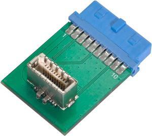 USB 3.0 20 Pin Male to USB 3.1 Type-E Female Adapter for Motherboard USB 3.0 Front Panel to USB Type-E Adapter