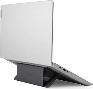 MOFT Invisible Airflow Laptop Stand with Open Design for Heat Dissipation, Adjustable Dual Angles, Reusable and Residue-Free, Compatible with Laptops up to 16",Star Grey