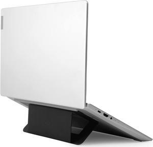 MOFT Invisible Airflow Laptop Stand with Open Design for Heat Dissipation, Adjustable Dual Angles, Reusable and Residue-Free, Compatible with Laptops up to 16", Jet Black