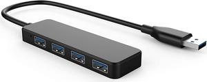 USB Hub,4-Port USB 3.0 Hub USB Splitter USB Adapter USB Expander for Laptop/Xbox/Ps4/Flash Drive/Mobile HD/Console/Printer/Camera/Keyborad/Mouse