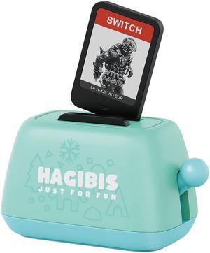 Hagibis Switch Game Case Holder Compatible with Nintendo Switch Games Cards, Portable Cute Toaster Strorage Holder Storage 2 Switch Game Cartridge (Green)