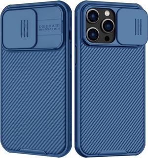 Nillkin for iPhone 14 Pro Case with Slide Camera Cover [Lens Protection] CamShield Pro Anti-Scratch & Shockproof Protective Phone Case for iPhone 14 Pro 6.1 inch - Blue