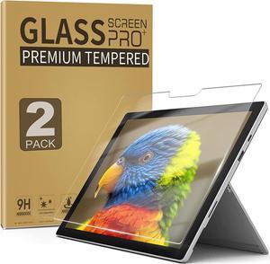 (2 Pack) Tempered Glass Screen Protector for Surface Pro 7 Plus/Surface Pro 7/Surface Pro 6/ Surface Pro 5/Surface Pro 4, Glass Screen Film with 9H Hardness/Case Friendly/for S Pen