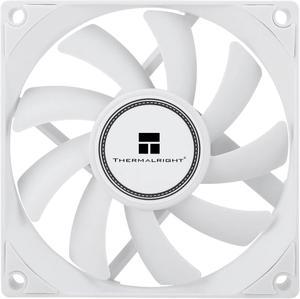 Thermalright TL-8015W CPU Fan Computer case Fan Quiet 4pin PWM PC Fan, 15mm Slimline Cooler Fan, 2200RPM Speed, 80mm CPU Cooling Fan(White)