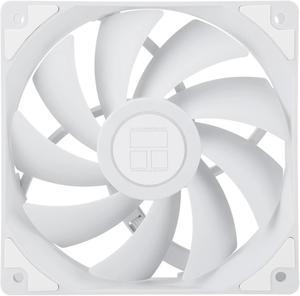 Thermalright TL-C12CW CPU Fan 120mm Case Cooler Fan, 4Pin PWM Silent Computer Fan with S-FDB Bearing Included, up to 1550RPM Cooling Fan (White)