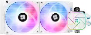 Thermalright Aqua Elite 240 White V3 Water Cooling CPU Cooler, Double PWM ARGB Fans with S-FDB Bearings,Efficient PWM Controlled Pump,for AMD/AM4/AM5, Intel LGA1150/1151/1200/2011/1700
