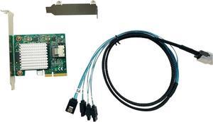 H1110 RAID Controller Card SATA 6Gbps HBA LSI 9211-4i P20 IT Mode for ZFS FreeNAS unRAID RAID 1*SFF-8087 SAS Cable