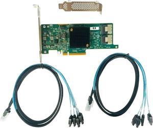 LSI 9205-8i RAID Controller Card 6Gbps SAS PCI-E FW:P20 IT Mode for ZFS FreeNAS unRAID RAID Expander + 2 * 8087 SATA