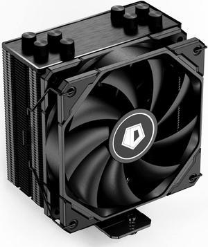 ID-COOLING FROZN A620 ARGB - 6.1" Height Black Dual-Tower Air CPU Cooler with ARGB Lighting, 6×6mm Heatpipes, Dual 120x120x25mm FDB Fans, TDP 270W, ARGB Adjustable, Intel & AMD (154mm in Height)