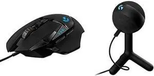 G502 Hero Wired Gaming Mouse + Yeti Orb RGB Gaming Microphone with LIGHTSYNC, USB Mic - Black