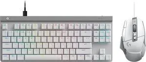 G502 X Wired Gaming Mouse & G515 TKL Wired Gaming Keyboard, Fully Programmable RGB Low-Profile Gaming Keyboard & Mouse Combo, Sleek, PC/Mac - White