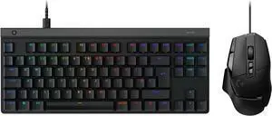 G502 X Wired Gaming Mouse & G515 TKL Wired Gaming Keyboard, Fully Programmable RGB Low-Profile Gaming Keyboard & Mouse Combo, Sleek, PC/Mac - Black