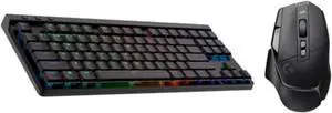 G502 X Lightspeed Wieless Gaming Mouse & G515 Lightspeed TKL Wireless Gaming Keyboard, Fully Programmable RGB Low-Profile Gaming Keyboard & Wireless Mouse Combo \u2013 PC/Mac - Black