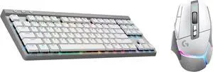 G502 X Plus Wireless Gaming Mouse & G515 Lightspeed TKL Wireless Gaming Keyboard, Fully Programmable RGB Low-Profile Gaming Keyboard & Mouse Combo \u2013 PC/Mac - White