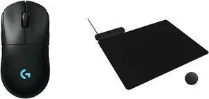 G Pro Wireless 2 Gaming Mouse + Powerplay 2 Wireless Chargining Mouse Pad Bundle - Black
