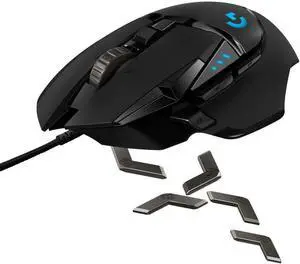 G502 Proteus Core Tunable Gaming Mouse, 12,000 DPI On-The-Fly DPI Shifting, Personalized Weight and Balance Tuning with (5) 3.6g Weights, 11 Programmable Buttons, Fully Customizable Surface