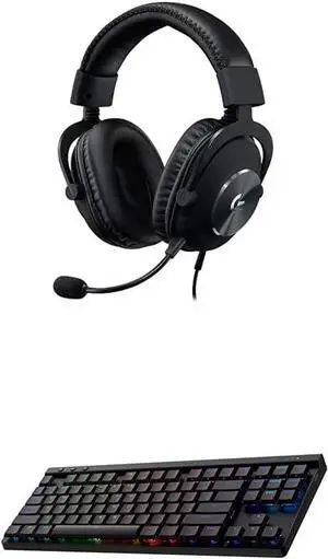 G Pro X Wired Gaming Headset + G515 TKL Wireless Gaming Keyboard Bundle (Tactile) - Black