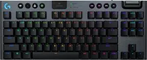 G915 X Lightspeed TKL Low-Profile Wireless Gaming Keyboard, Double-Shot PBT Keycaps, Fully Programmable Keys, RGB Backlighting, Sleek Aluminum Finishing, GL Brown Tactile - PC/Mac