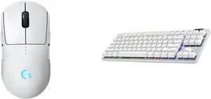 G Pro Wireless 2 Gaming Mouse + G Pro X TKL Lightspeed Wireless Gaming Keyboard (Tactile) Bundle - White