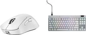 G Pro X Superlight 2 DEX Lightspeed Wireless Gaming Mouse + G Pro X TKL Rapid Tenkeyless Wired Gaming Keyboard - White