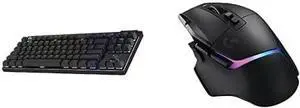 G Pro X TKL Lightspeed Wireless Gaming Keyboard (Clicky) + G502 X Plus Lightspeed Wireless Gaming Mouse Bundle - Black